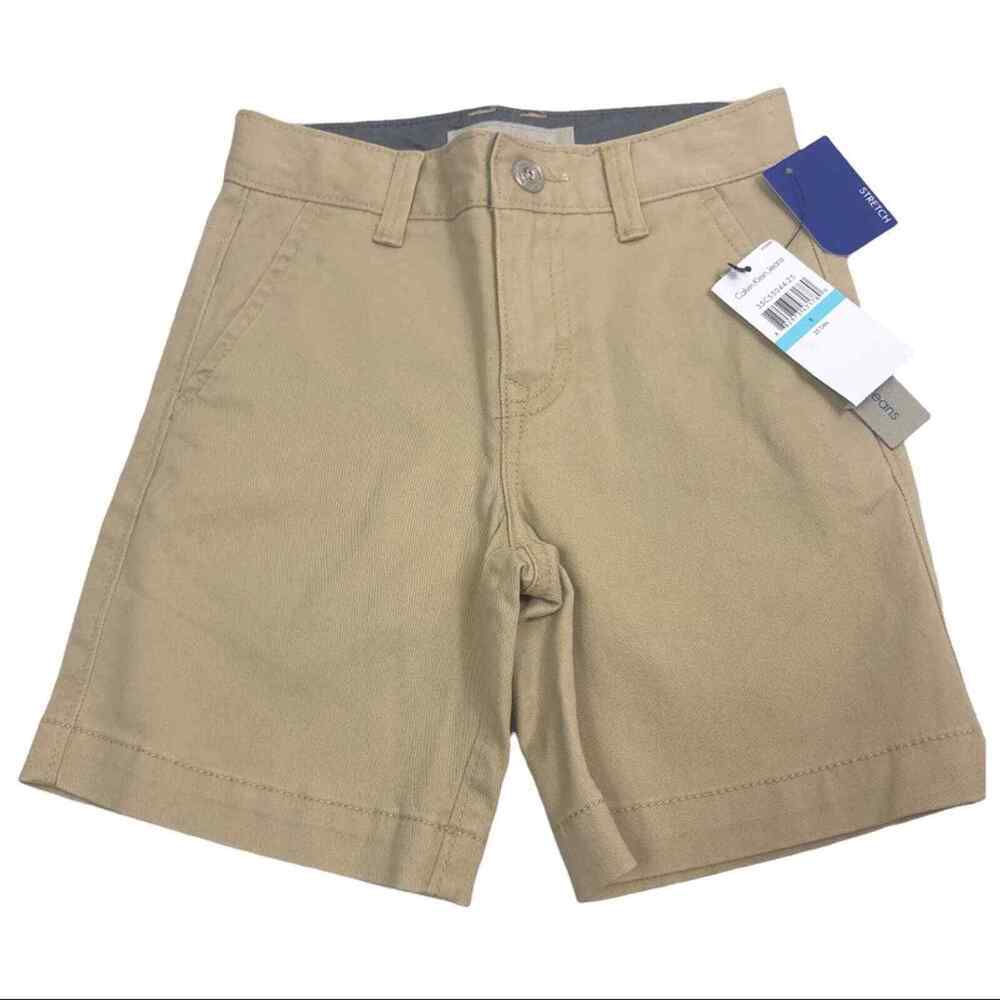 Calvin Klein Jeans Tan Flat Front Shorts